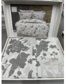 KOMPLET DUO  sadrži 2komada navlaka za poplun 140x200+2jastučnice 60x80+1plahtu 240x240