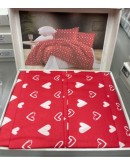 KOMPLET DUO  sadrži 2komada navlaka za poplun 140x200+2jastučnice 60x80+1plahtu 240x240